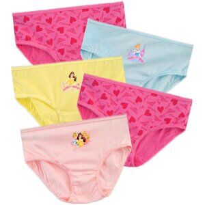 Disney Princess 5 Pack Kids Briefs
